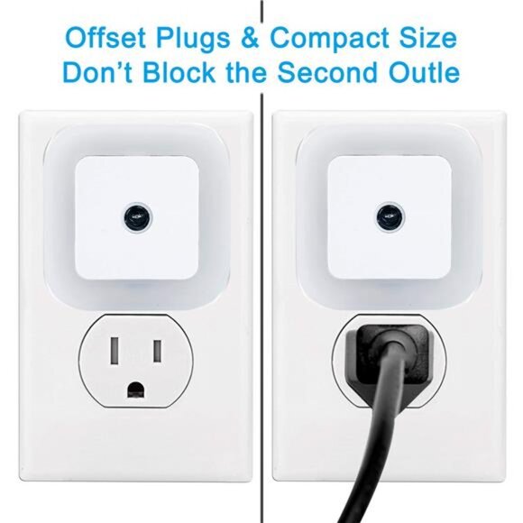 LED Night Light Lamp with Smart Sensor Dusk to Dawn Sensor, Daylight White, 0.5W - Picture 4 of 7